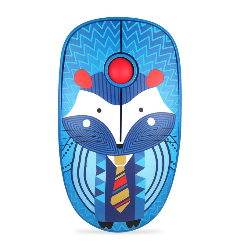 Rechargeable Computer Mouse Cartoon Animal Pattern Ultra-thin Silent Notebook Office Wireless Mouse Hedgehog