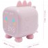 Rechargeable Cute Digital Alarm  Clocks Kids Dinosaur shaped Alarm Clock Wake Up Night Lights For Girls Boys pink