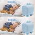 Rechargeable Cute Digital Alarm  Clocks Kids Dinosaur shaped Alarm Clock Wake Up Night Lights For Girls Boys blue