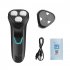 Rechargeable Electric Shaver 1080p Hd Wifi Camera Portable Travel Black
