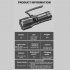 Rechargeable High Lumens Flashlight 30 LED Super Bright Powerful Flashlights 1188a White Laser Flashlight