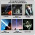 Rechargeable High Lumens Flashlight 30 LED Super Bright Powerful Flashlights 1188a White Laser Flashlight
