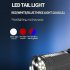 Rechargeable High Lumens Flashlight 30 LED Super Bright Powerful Flashlights 1188a White Laser Flashlight