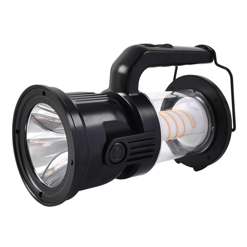Rechargeable LED Camping Lantern 2400mAh USB Rechargeable Power Bank Emergency Light Rotable Lamp Head For Indoor Outdoor black