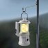 Rechargeable LED Camping Lantern 2400mAh USB Rechargeable Power Bank Emergency Light Rotable Lamp Head For Indoor Outdoor black