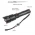 Rechargeable LED Flashlight 5 Modes Portable Waterproof Strong Light XHP70 LED Torch For Outdoor Camping Fishing 2800B P70 short