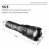 Rechargeable LED Flashlight 5 Modes Portable Waterproof Strong Light XHP70 LED Torch For Outdoor Camping Fishing 2800B P70 short