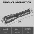 Rechargeable LED Flashlights 5 Modes Super Bright Flashlight for Emergencies Camping Flashlight