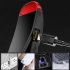 Rechargeable LED Headlamp COB 230 Degree Wide Angle 3 Modes Floodlight Headlight For Night Running Fishing Cycling Camping black