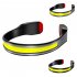 Rechargeable LED Headlamp COB 230 Degree Wide Angle 3 Modes Floodlight Headlight For Night Running Fishing Cycling Camping black