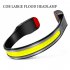 Rechargeable LED Headlamp COB 230 Degree Wide Angle 3 Modes Floodlight Headlight For Night Running Fishing Cycling Camping black