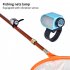 Rechargeable Led Fishing  Net  Light Lamp High Strength Wear Resistance Waterproof Cover Spotlight Fishing Gear For Outdoor Fishing black