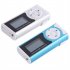 Rechargeable MP3 Lcd Screen Music Player With Headphones Led Light Support External Micro Tf Sd Card blue