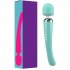 Rechargeable Personal Wand Massager Large Edition Wireless with 20 Vibration Patterns 8 Multi Speed Vibrator green
