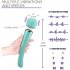 Rechargeable Personal Wand Massager Large Edition Wireless with 20 Vibration Patterns 8 Multi Speed Vibrator green