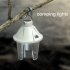 Rechargeable Retro Metal Camp Light Emergency Lighting Portable Waterproof Outdoor Tent Bulb For Power Failure Outages Hiking Climbing Yard white
