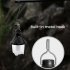Rechargeable Retro Metal Camp Light Emergency Lighting Portable Waterproof Outdoor Tent Bulb For Power Failure Outages Hiking Climbing Yard white