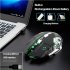 Rechargeable X8 Wireless Silent Led Backlit Usb Optical Ergonomic Gaming Mouse Quality Mouse For Pc Star black