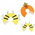 Recovery Collar For Cats After Surgery Elizabethan Collars Ultra Soft Cotton Cute Kitten Cone For Prevent Licking carrot M