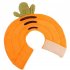 Recovery Collar For Cats After Surgery Elizabethan Collars Ultra Soft Cotton Cute Kitten Cone For Prevent Licking carrot M