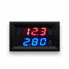 Red Blue 10A Dc0-100v 10a Led Dc Dual Display Digital Voltage Current Meter