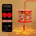 Red Chinese Festival Lantern Traditional Hand Made Paper Lanterns New Dragon Year Festival Lantern DIY Chinese