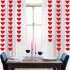 Red Hearts Garland DIY Valentines Day Hanging String Garland Day Wedding Anniversary Birthday Party Decor Love