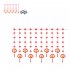 Red Lantern LED Lights With 8 Modes Chinese Characters Garland Curtain Lunar New Year Decoration Spring Festival Decoration USB flash version