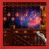 Red Lantern LED Lights With 8 Modes Chinese Characters Garland Curtain Lunar New Year Decoration Spring Festival Decoration USB flash version