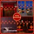 Red Lantern LED Lights With 8 Modes Chinese Characters Garland Curtain Lunar New Year Decoration Spring Festival Decoration USB remote control