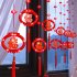 Red Lantern LED Lights With 8 Modes Chinese Characters Garland Curtain Lunar New Year Decoration Spring Festival Decoration USB remote control