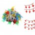 Red Lantern String Light 20LEDs 40LEDs Chinese Knot Battery Operated String Light For Chinese New Year Wedding Party Decoration  3 meters 6 meters  red chinese 