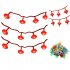 Red Lantern String Light 20LEDs 40LEDs Chinese Knot Battery Operated String Light For Chinese New Year Wedding Party Decoration  3 meters 6 meters  Colorful Chi