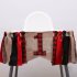 Red Plaid Christmas Party String Flag Baby Bunting Dining Chair Birthday Party Halloween Decoration Lumberjack number 1