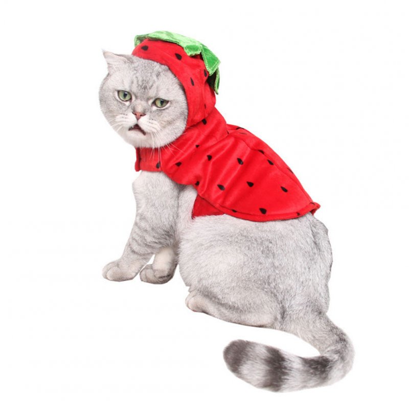 Red Strawberry Shape Costume Halloween Clothes for Party Wear red