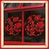 Red Window Sticker for New Year Living Room Bedroom Showcase Door Beautify Decoration xl6312