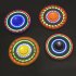 Reduce stress and look cool with this pack of 6 different color hand spinners that have built in LED lights