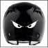 Reflective  Car  Sticker Motorcycle Helmet Evil Eyes Shape Body Sticker Personalized Decoration Sticker Red