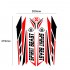 Reflective Cool 3D Motorcycle Sticker Fuel Oil Tank Waterproof Decal Universal for Yamaha etc  Red and white