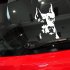 Reflective Dog Pattern Decal Car Sticker Motorcycle Electric Decoration white