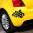 Reflective Flower Scratching Decals Car Stickers Full Body Car Styling Sticker for Cars Decoration yellow