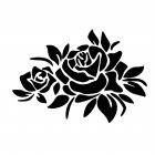 Reflective Flower Scratching Decals Car Stickers Full Body Car Styling Sticker for Cars Decoration black