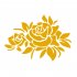 Reflective Flower Scratching Decals Car Stickers Full Body Car Styling Sticker for Cars Decoration yellow