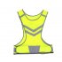 Reflective Safety Vest Luminous Mesh Waistcoat with Pocket for Night Running Cycling Sports Outdoor Clothes Yellow M