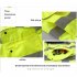 Reflective Vest Multi pocket Reflective Suit Traffic Safety Riding Vest Suit Fluorescent yellow  S  