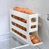 Refrigerator Egg Holder  Automatic Rolling Chicken Egg Organizer Holder  Storage Box  Roll Down Food Storage Holder  Space Saving Rolling Egg Dispenser  For Cab