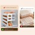 Refrigerator Egg Holder  Automatic Rolling Chicken Egg Organizer Holder  Storage Box  Roll Down Food Storage Holder  Space Saving Rolling Egg Dispenser  For Cab
