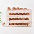 Refrigerator Egg Holder  Automatic Rolling Chicken Egg Organizer Holder  Storage Box  Roll Down Food Storage Holder  Space Saving Rolling Egg Dispenser  For Cab