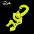 Regulator Double BCD Hose Holder with Clip Buckle Hook for Scuba Diving Snorkeling Fluorescent green