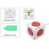 Relocate sockets and position 5 US type plug sockets exactly where you want them all in one small compact cube with the Allocacoc US PowerCube Extended 